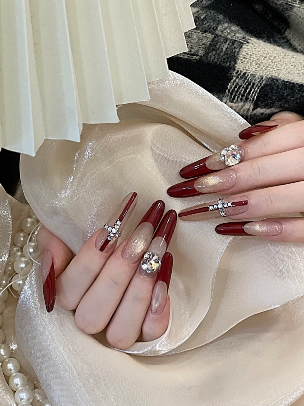 美甲客图穿戴甲拍照道具素材整理大合集 卡纸 相框 纱