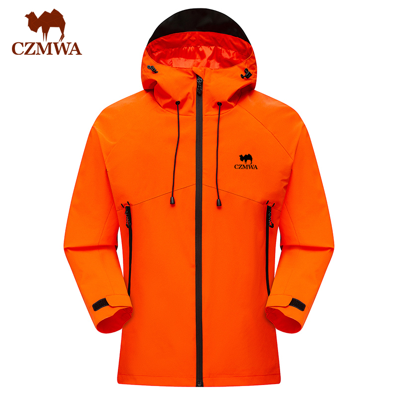 骆驼骑师硬壳防水冲锋衣户外登山外套男女春秋季宽松休闲夹克