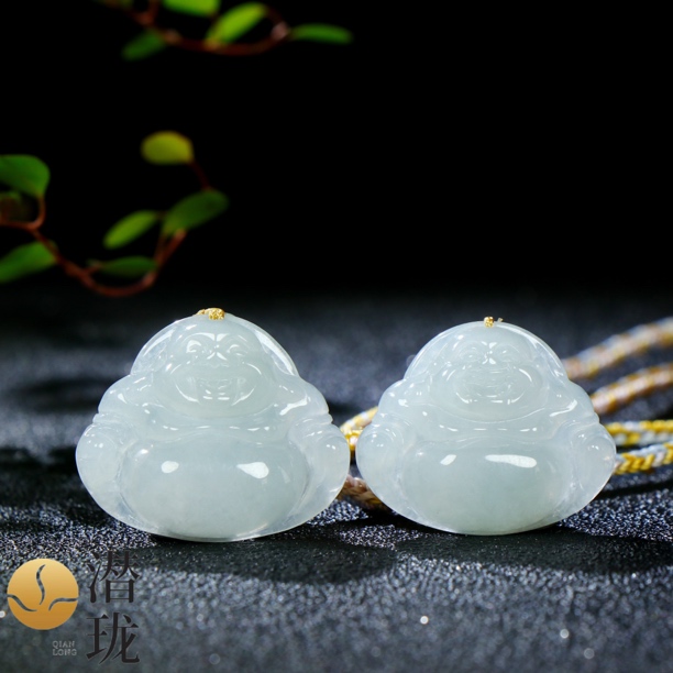 【潜珑】LL-0805翡翠佛公吊坠23mm多样性拍一发一