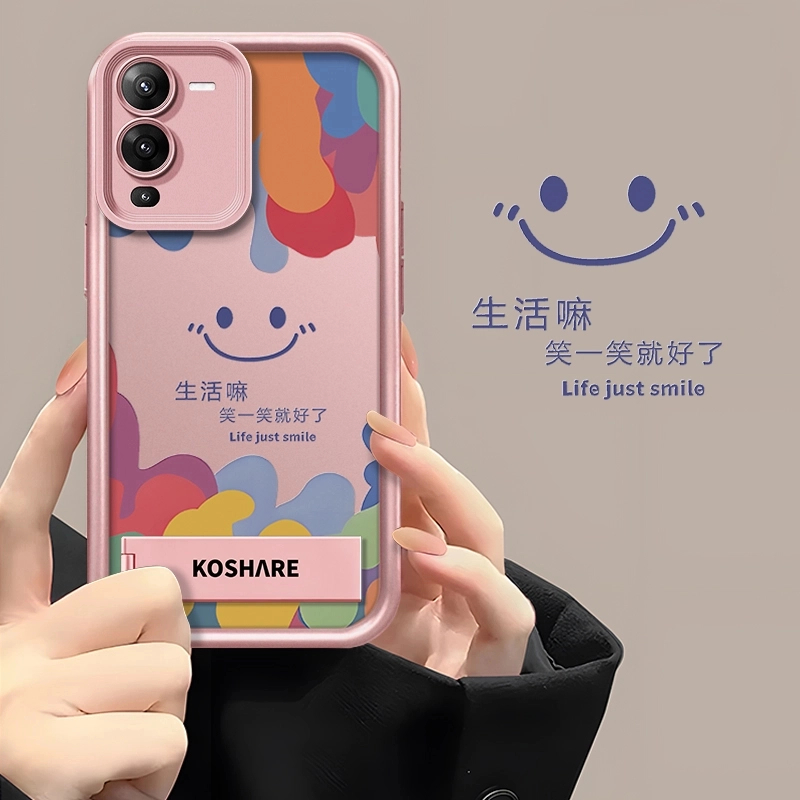 适用于VIVOS15创意多巴胺笑脸笑一笑全包防摔天眼软壳