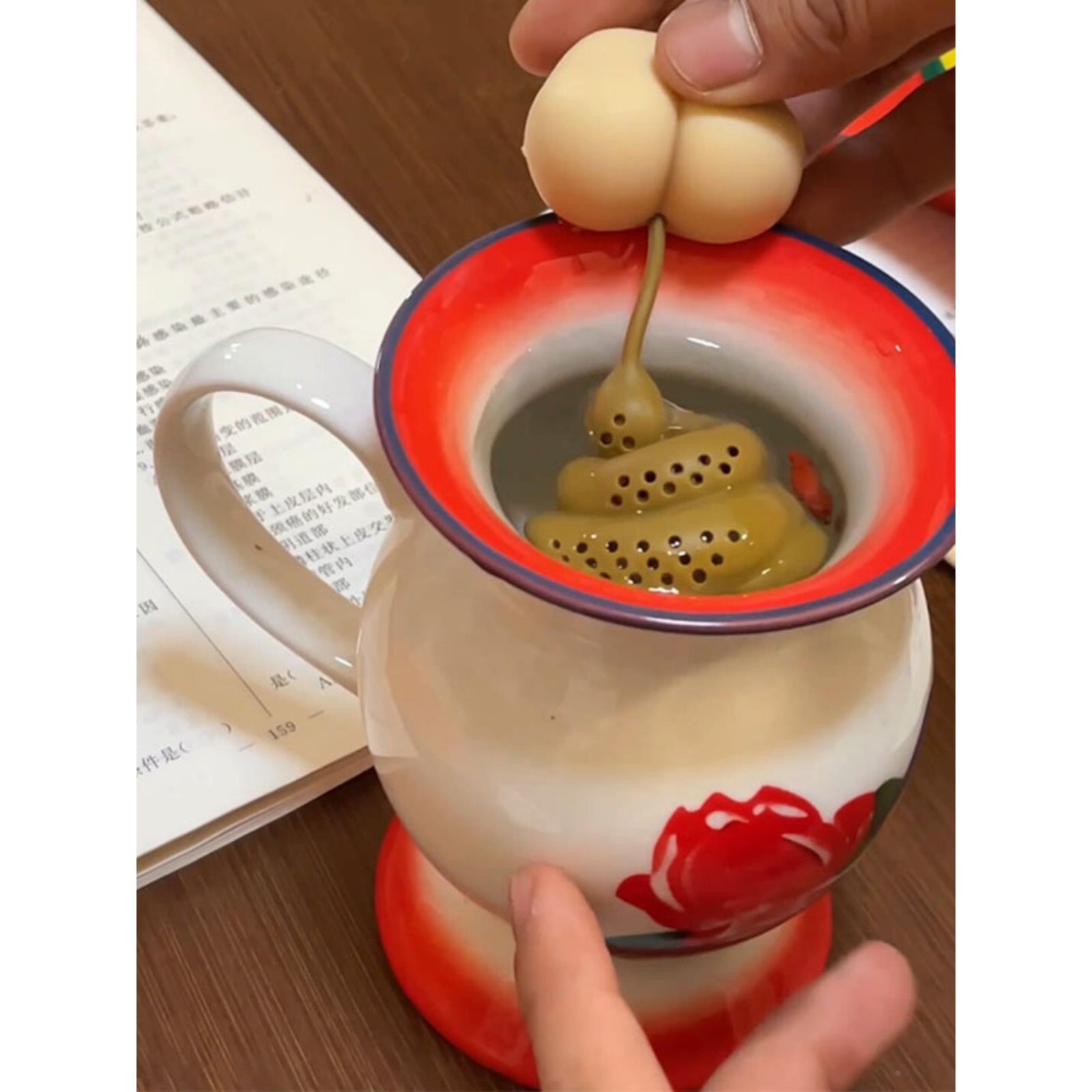 痰盂水杯网红怪泡茶神器怀旧老式陶瓷杯子恶搞笑创意个性茶壶缸子