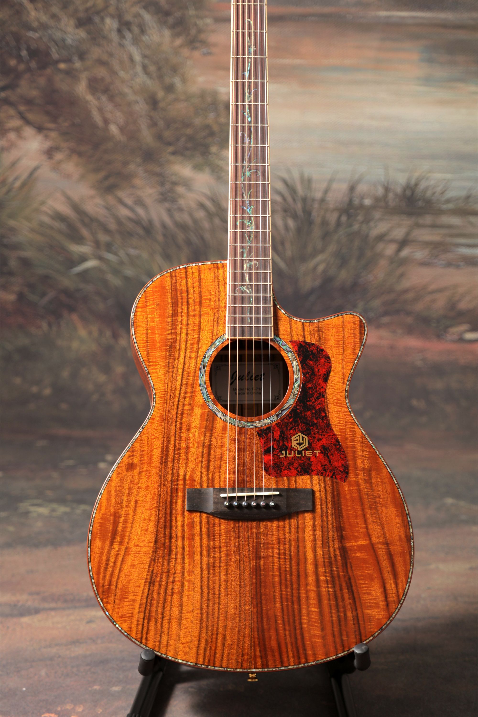 朱丽叶吉他F718电箱加振民谣吉他