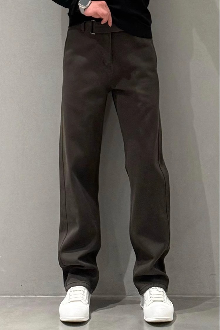 潮男穿搭高街牛仔裤男秋季新款欧货潮流痞帅休闲裤简约百搭直筒裤