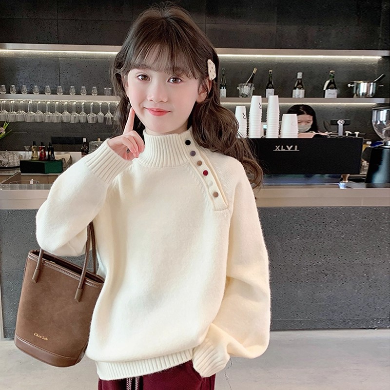 女童毛衣秋冬装洋气2025新款休闲女大童超好看穿搭女大童毛衣