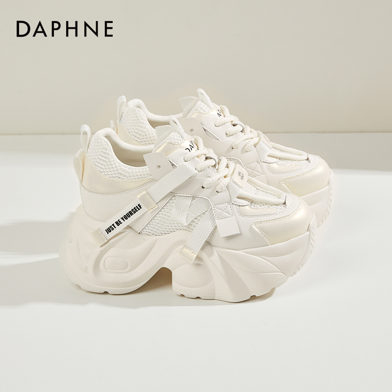 达芙妮/Daphne~老爹鞋女款新款秋季内增高雅丹风厚底休闲运动鞋