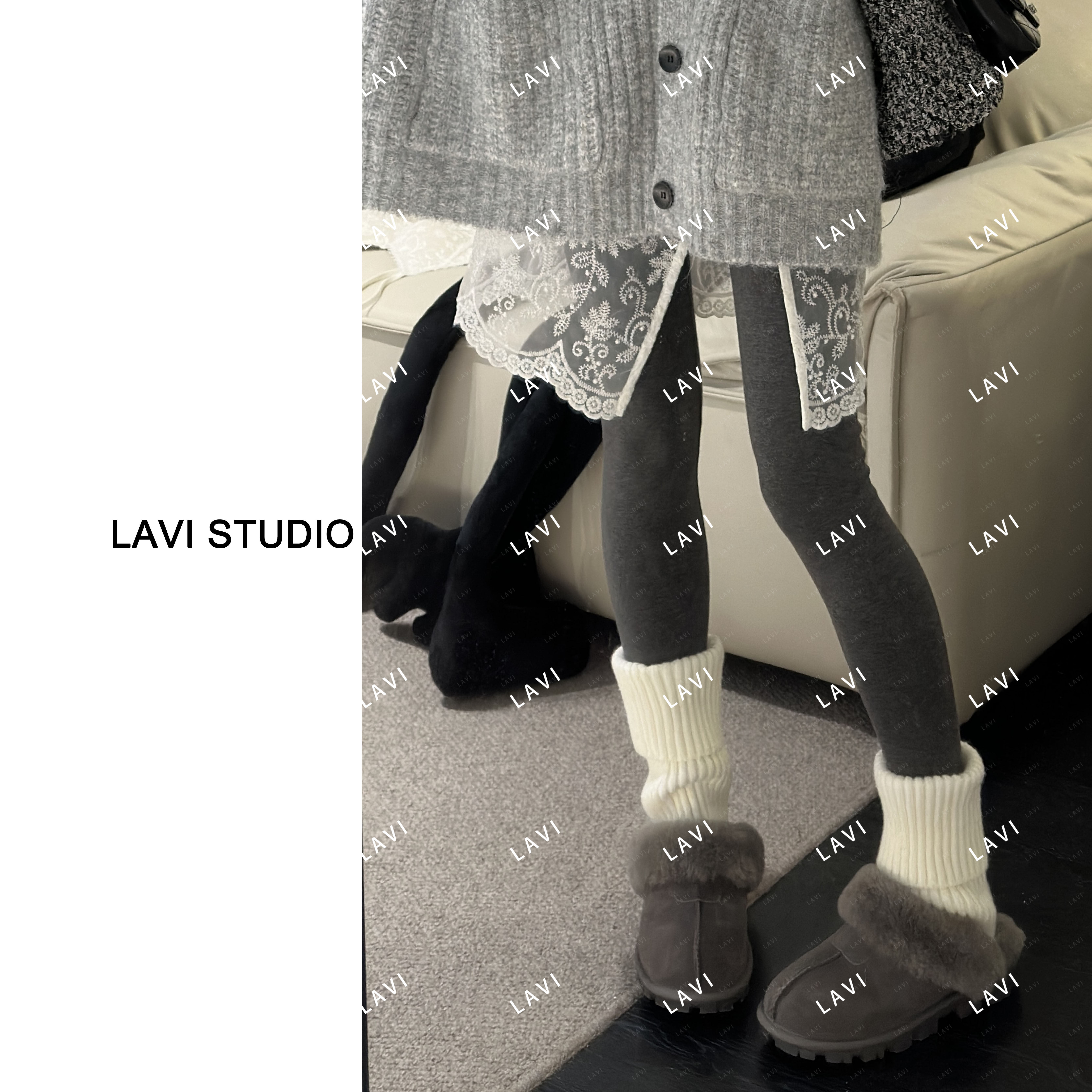 LAVI STUDIO零光感时尚休闲百搭万用打底裤 C701