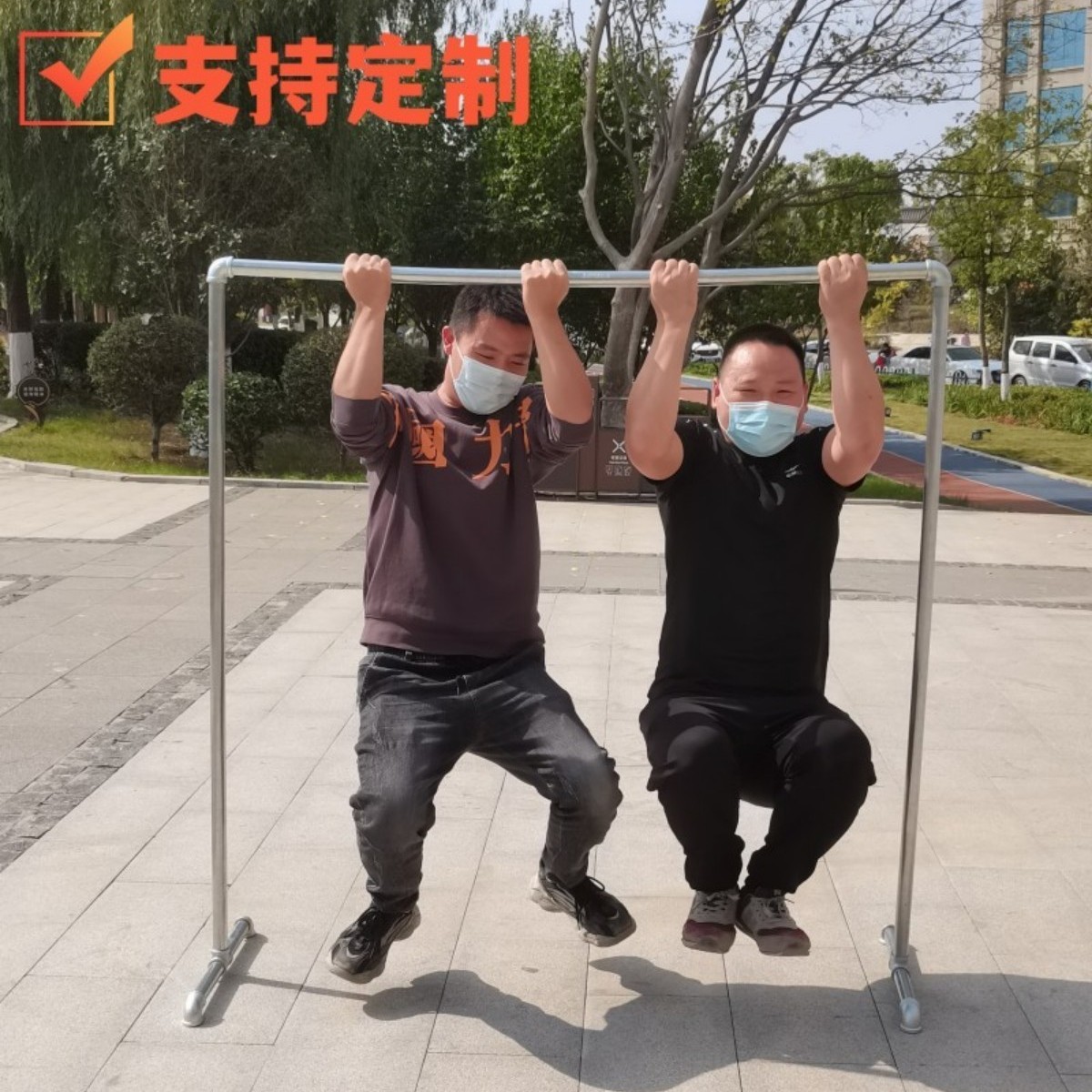 镀锌钢管水管晾衣架服装架展示架地摊落地阳台晾晒被单杆挂衣服架