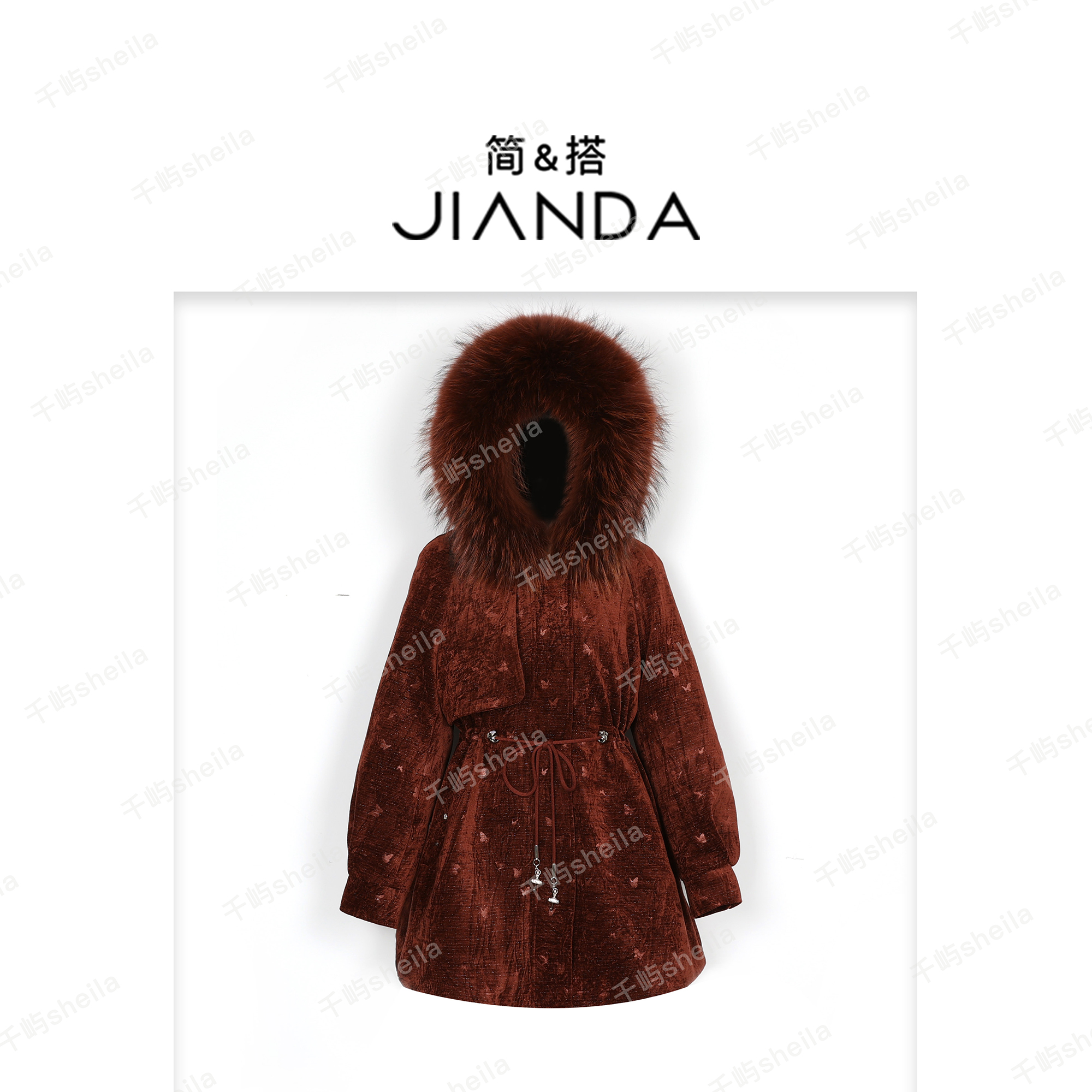 简&搭【千屿Sheila】“烟火年年”皮草244-PC/1122-5308023