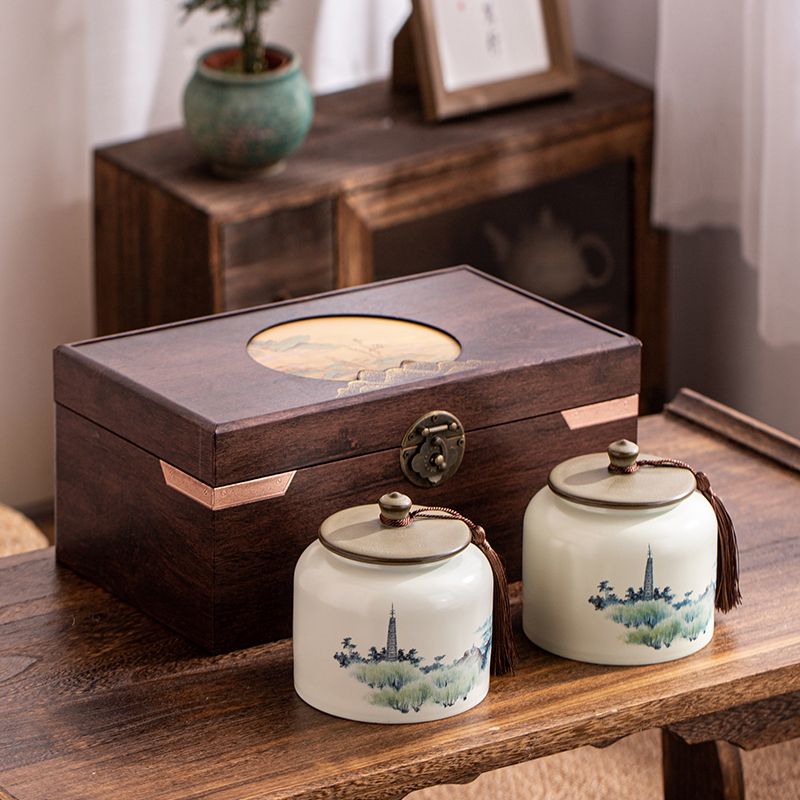 大红袍茶叶礼盒装正宗高档武夷山岩茶山水富翔过节送礼佳品长辈