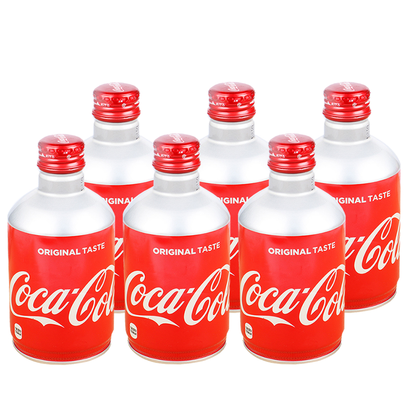 日本进口子弹头罐装可乐300ml*12瓶经典红瓶气泡充足收藏铝瓶饮料