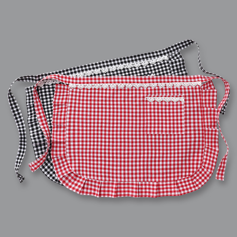 半身围裙厨房家用纯棉女做饭餐饮专用2025新款网厨房专用半身围裙