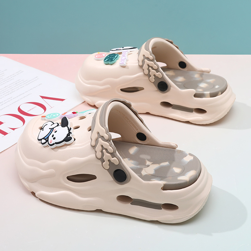 洞洞鞋女2026新款夏季外穿厚底防滑包头两穿踩屎感沙滩情侣凉拖鞋