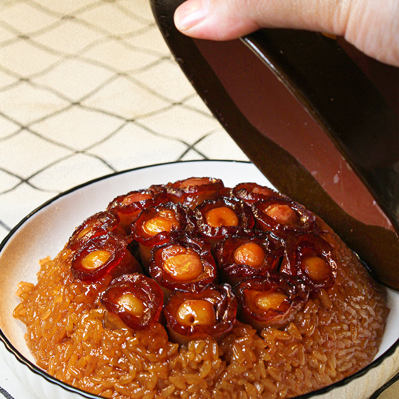 四川特色土碗龙眼肉380g/碗水晶龙眼夹沙肉蒸菜中餐酒店商用批发