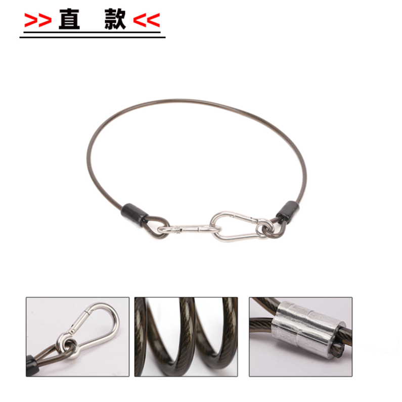 浩渔工坊高档不锈钢直线款失手绳海钓船钓大拉力深海电绞竿防丢失