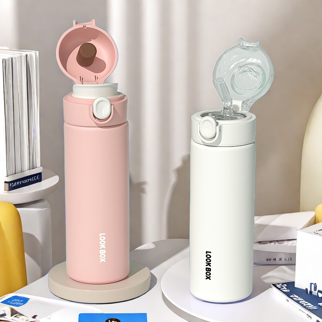 小茶日记保温杯304不锈钢高颜值高端水杯子学生运动便携式水壶HK