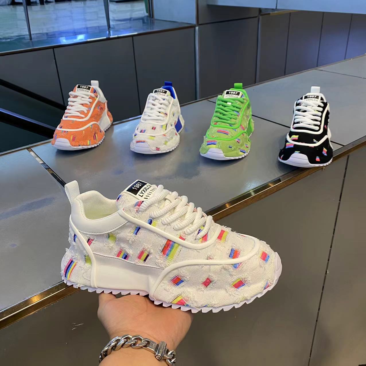 2024夏季新款手工包底时尚百搭潮流休闲男鞋（皮鞋码）