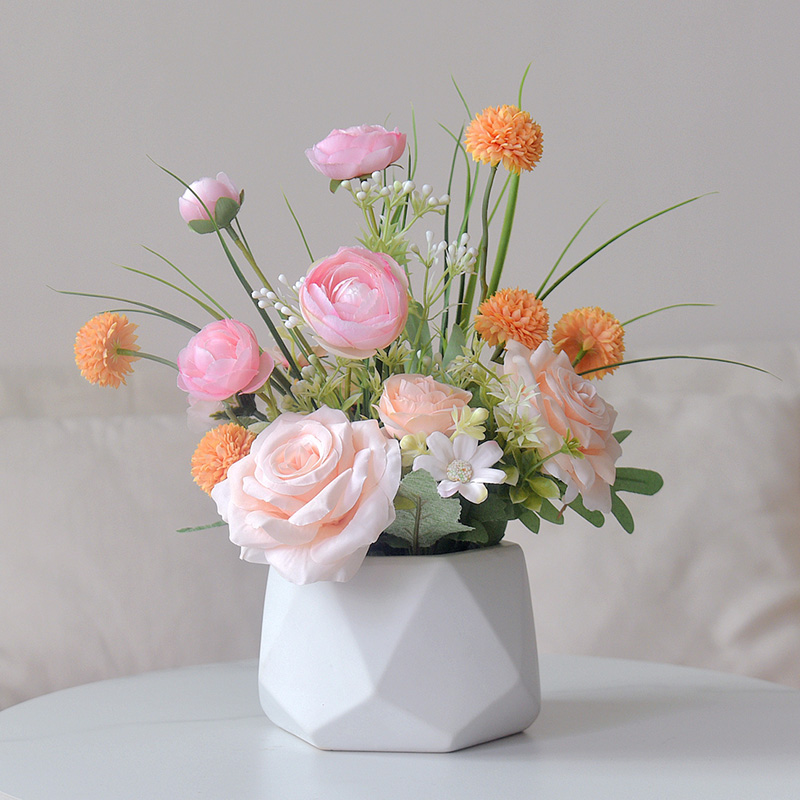 《浪漫物语》假花客厅家居餐桌装饰植物室内假盆栽摆件摆件装饰品