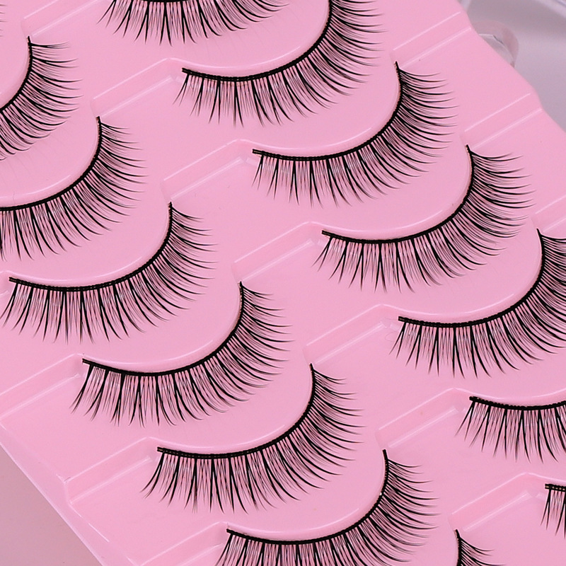 十对装假睫毛自然纤长裸妆仿真可重复使用假睫毛新手