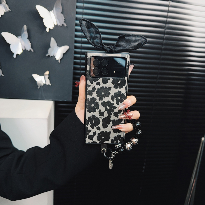 适用小米mixfold3手机壳新款mixfold3套xiaomi个性花朵时尚手链女