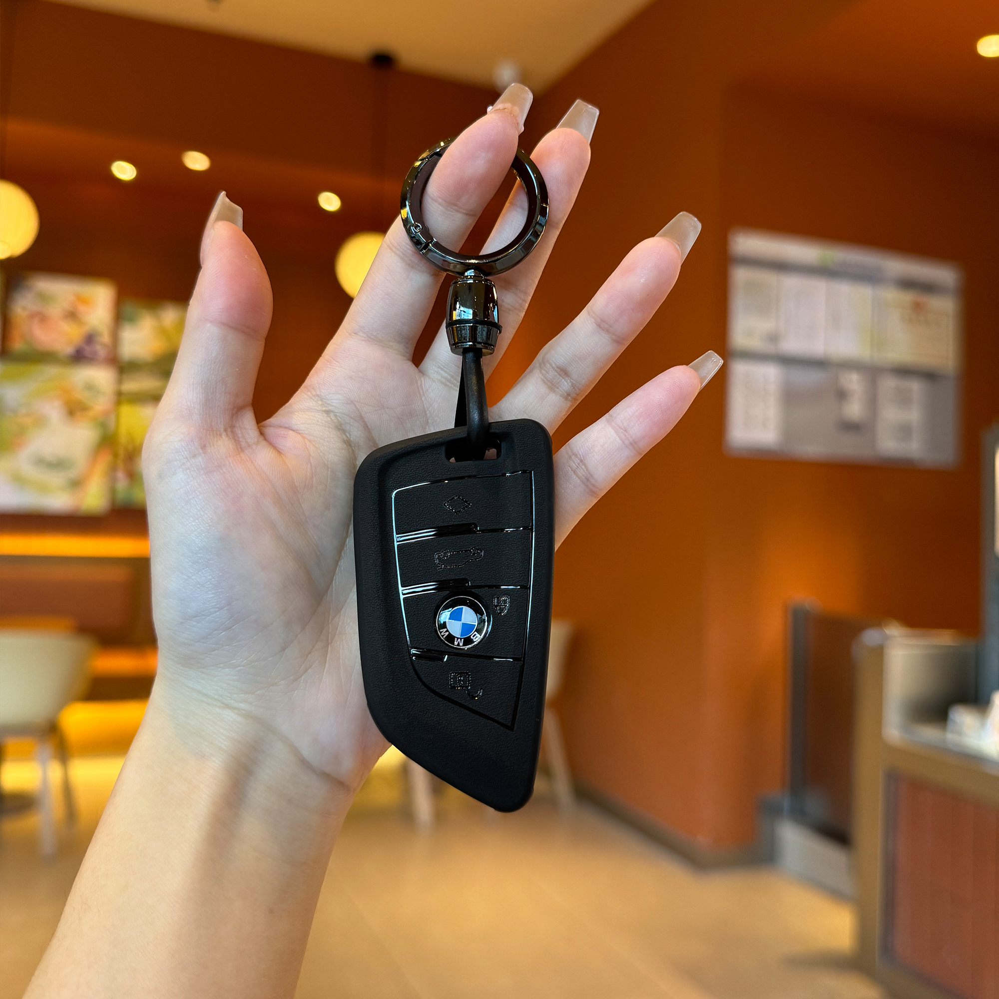 宝马刀锋钥匙套适用五系 三系 5系 x3 x1 x2 3系新款高级硅胶男女