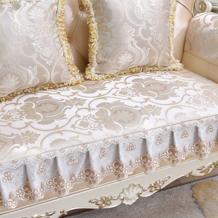 欧式沙发垫四季通用防滑坐垫皮沙发套罩盖巾高档轻奢贵妃垫子定制