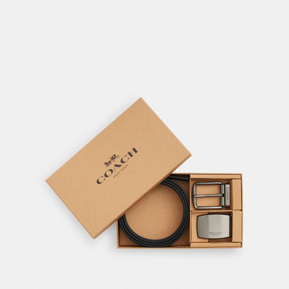 COACH/蔻驰奥莱 HARNESS针扣可裁剪双面腰带，38MM