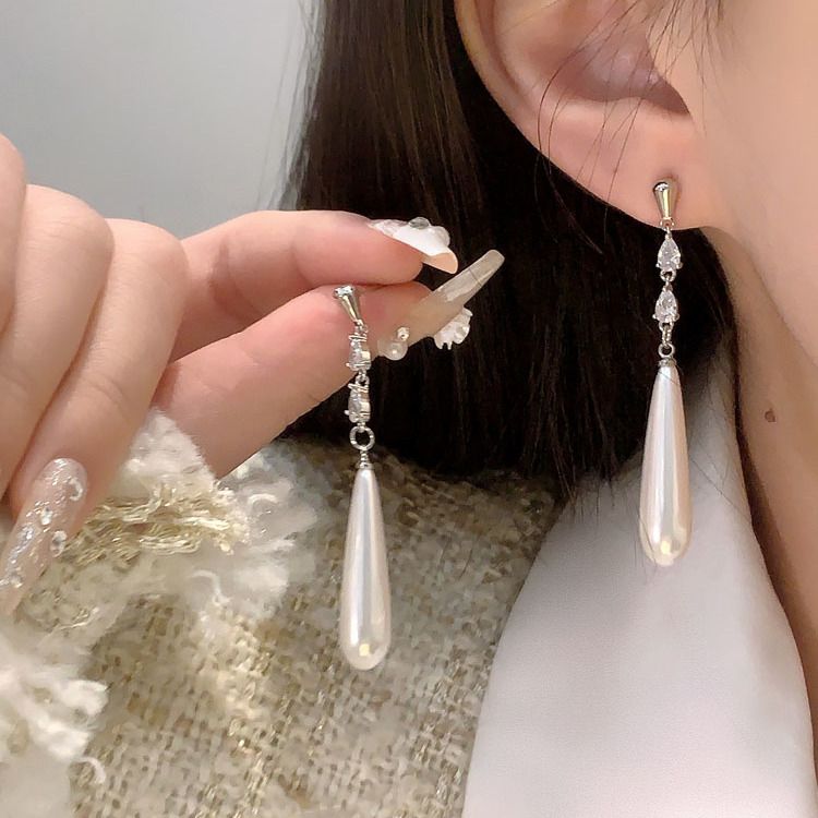 925银针气质长款耳环2025新款爆款高级感耳坠小众设计耳钉耳饰女