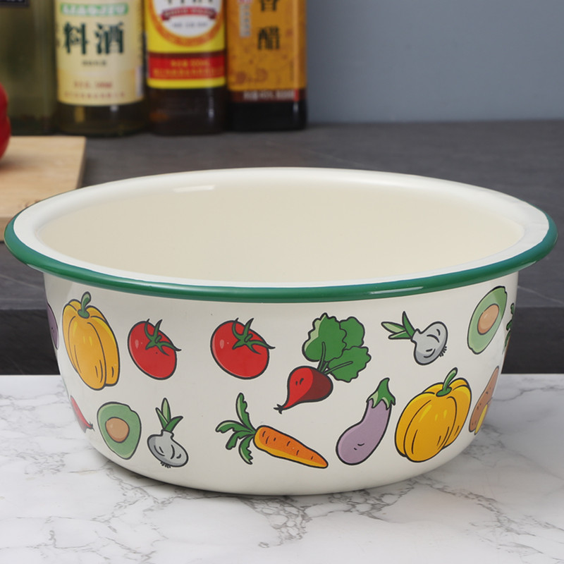 欧丽家珐琅搪瓷搪瓷和面盆揉面盆加深搪瓷盆洗脸盆洗菜盆煮汤