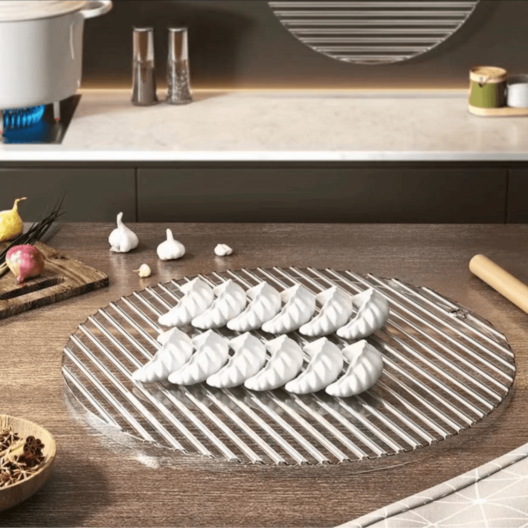 【粉丝福利】加大加厚家用轻奢饺子盘盖帘饺子垫火锅备菜盘饺子盘