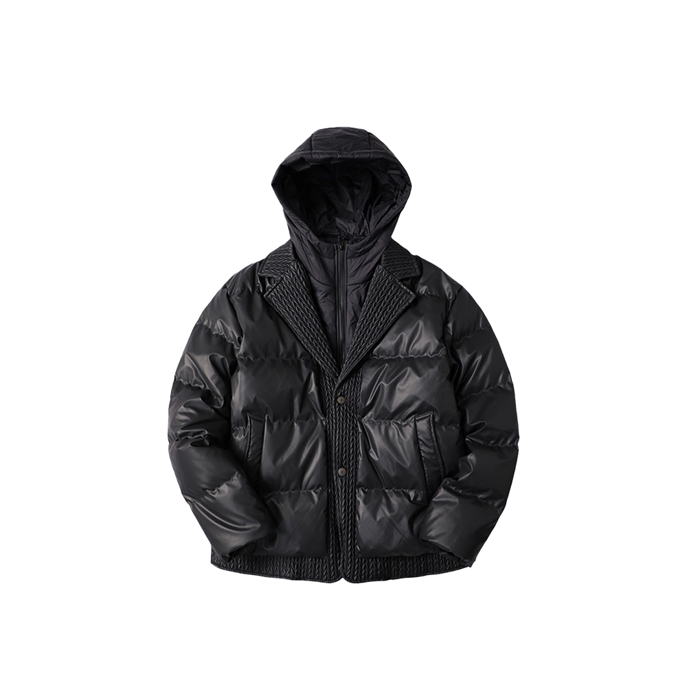 兰博之嘉连帽男士羽绒服成熟痞帅男装潮流韩版设计感秋冬款外套潮