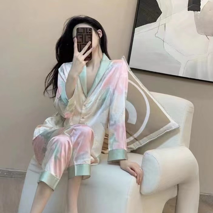 冰雪丝花影长袖睡衣HTT家居服