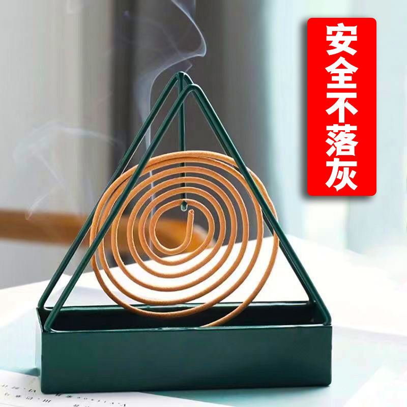 蚊香架家用创意铁艺檀香架子托熏香蚊香盘托蚊香炉盘香支架接灰盘