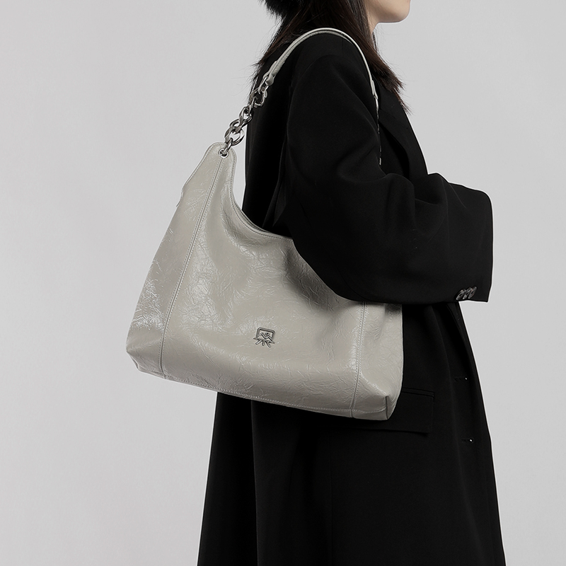 木川卡通休闲ins勤托特包单肩腋下包简约斜挎包原创小众设计女士