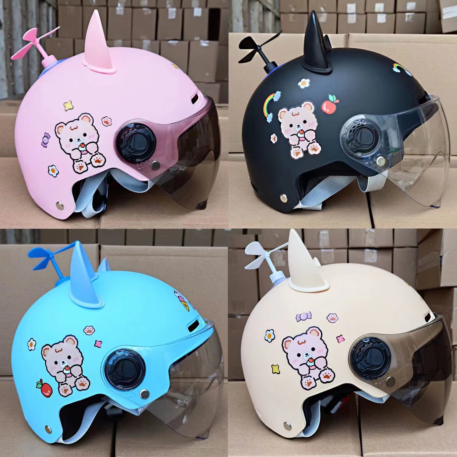 国标3C认证2-14岁幼儿园小学生夏季儿童头盔电动车防晒亲子摔不烂