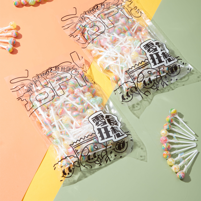 【零食狂想mini棒】可爱彩虹棒棒糖微甜水果糖礼物网红爆款哄娃神器