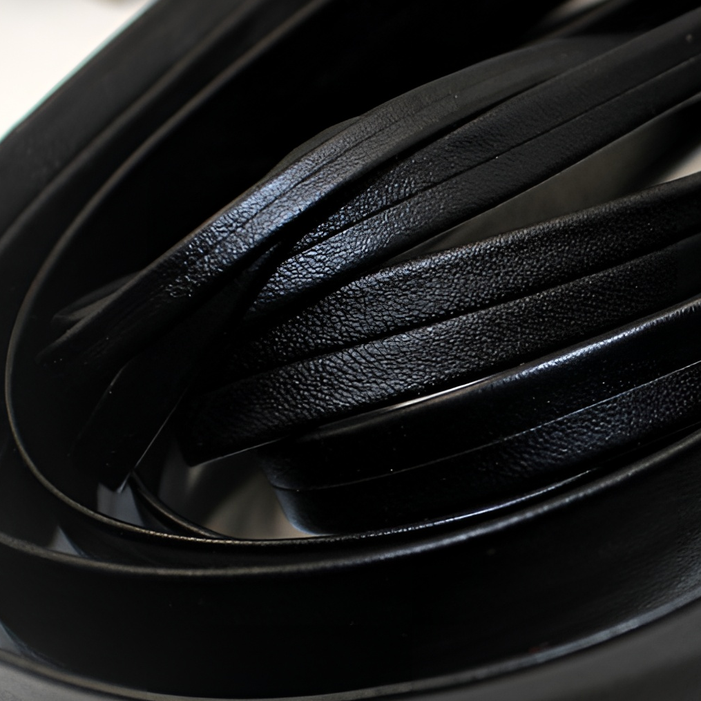 【软皮PU压条】DIY饰品环保PU软皮皮革编织绳头饰压条服装辅料皮绳