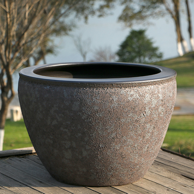 庭院大缸景德镇青花瓷水缸金鱼缸荷花盆乌龟缸酒店甲太阳能鱼缸