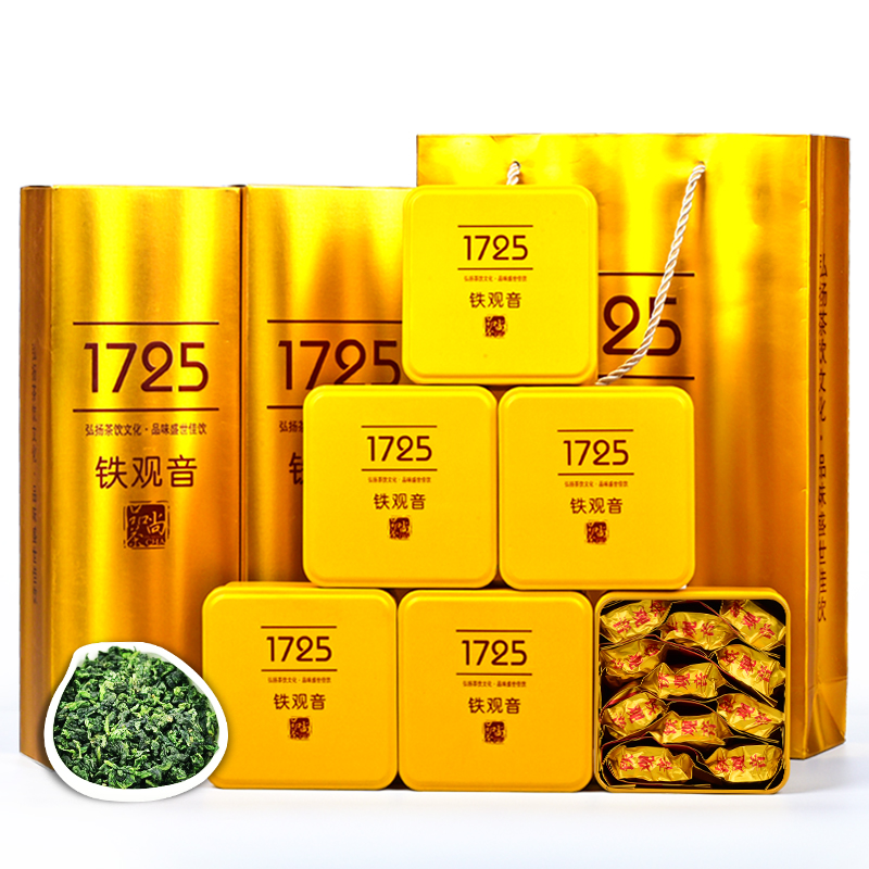 正宗1725铁观音茶叶2025新茶春茶浓香型安溪乌龙厂家直销礼盒批发