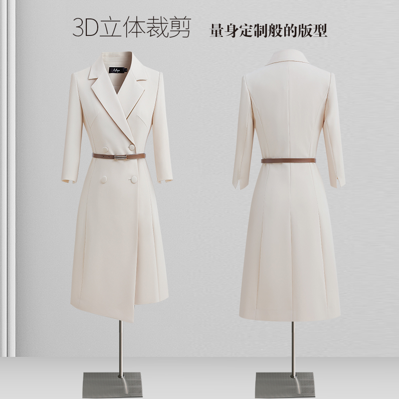 高端西装轻奢女春夏新款职业七分袖气质高级感职场通勤法式西装裙