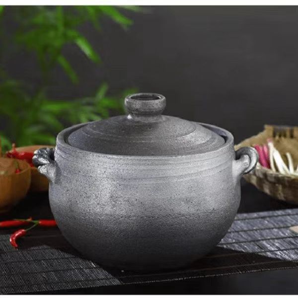 {老式无釉土砂锅} 正宗四川传统荥经砂锅家用养生煲汤土砂锅炖锅