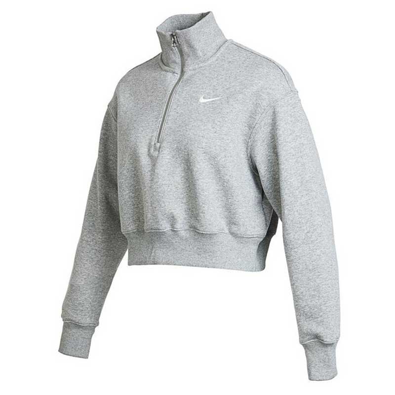 nike耐克女款AS W NSW PHNX FLC QZ CROP套头衫DQ5768-063