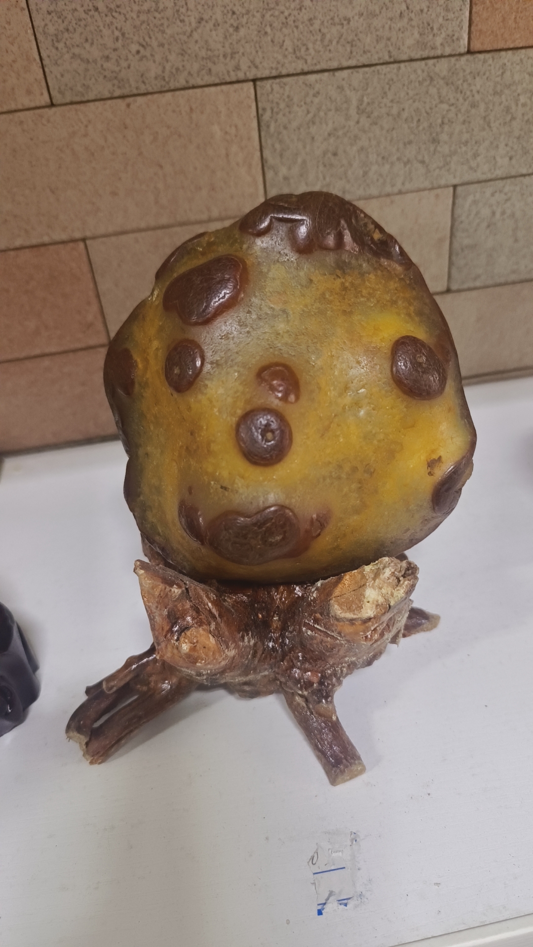 原石摆件石头黄色陶瓷工艺品下单点这里