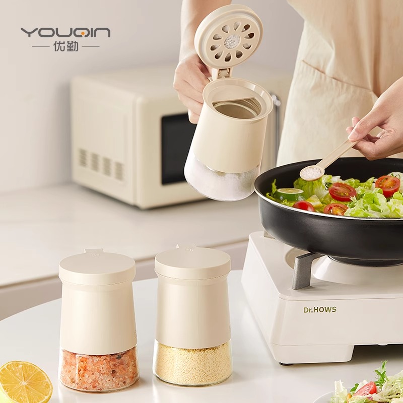 优勤多功能烧烤调料罐调料盒轻奢厨房家用盐罐调味瓶罐调料收纳盒