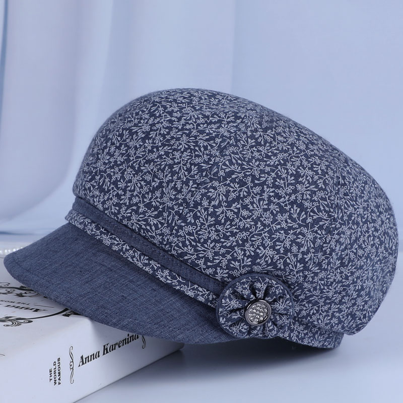 中老年人帽子女春秋天妈妈鸭舌帽洋气薄款布帽老人帽奶奶老太太帽