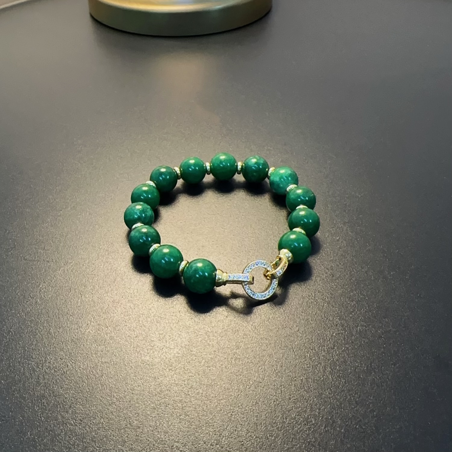 合金石英石手链 花绿手链新中式串珠小众高级配饰BRGlc 0139