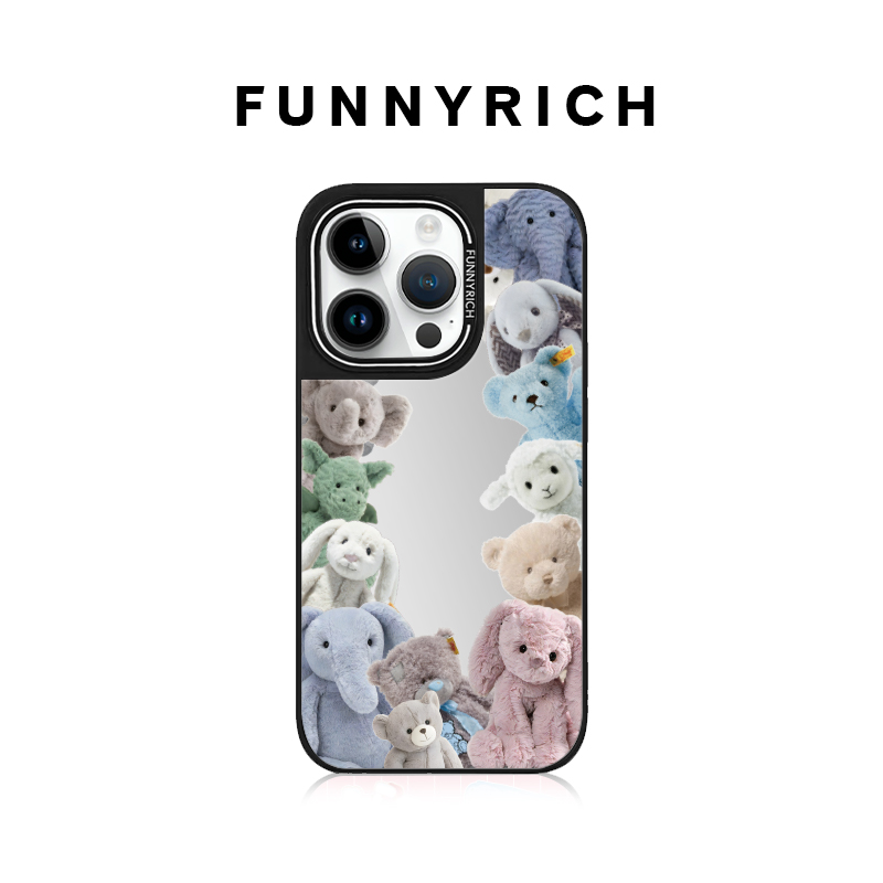 【lulu推荐】FUNNYRICH玩偶派对适用iPhone17ProMax镜面手机壳磁吸