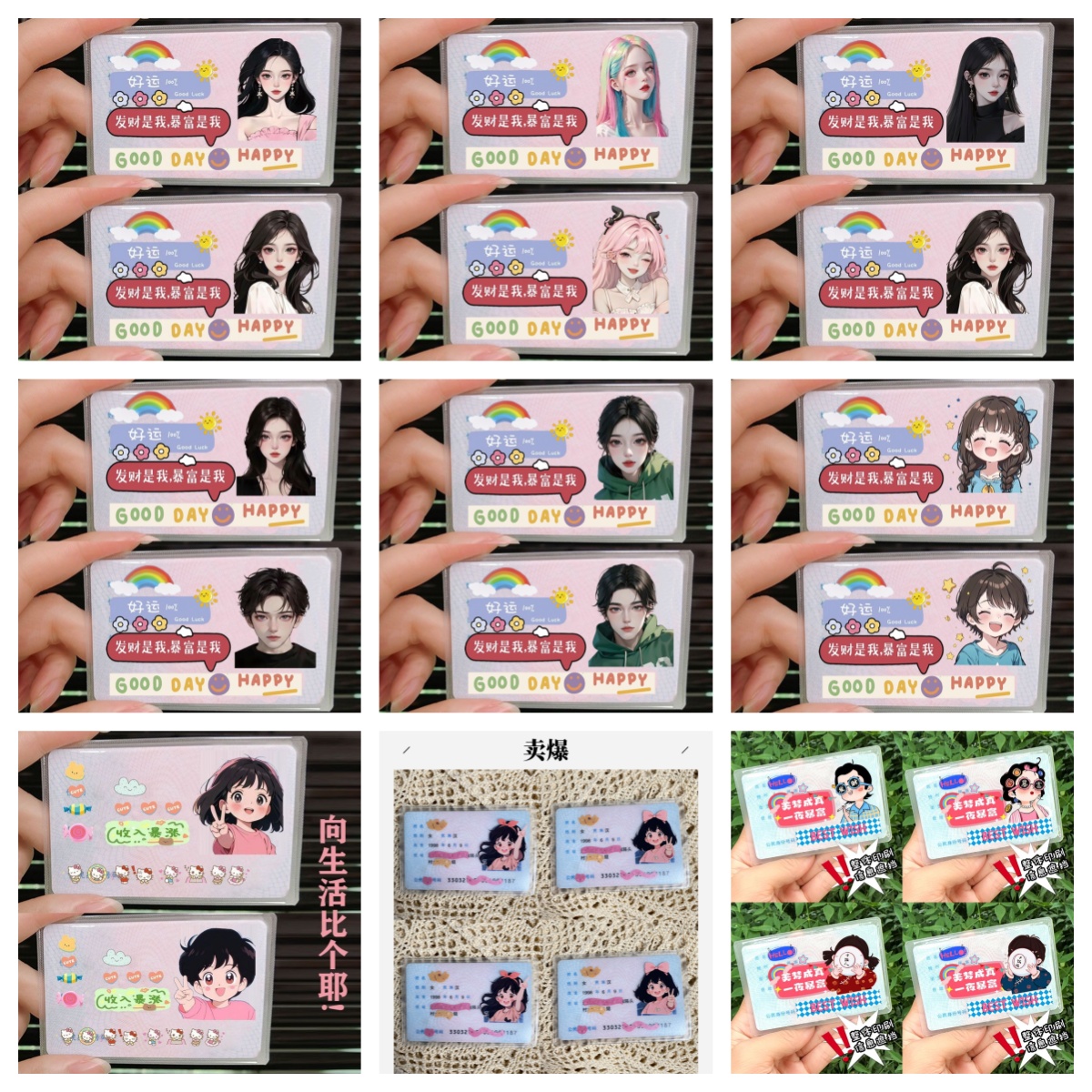 情侣便携身份证保护套出生证明保护套身份证套保护套网红最新款