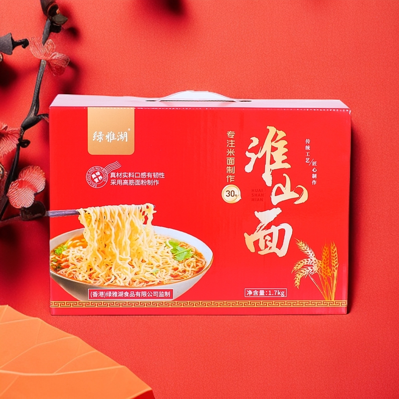 绿雅湖 淮山面非油炸方便面早餐山药面整箱批发面食速食健康美味