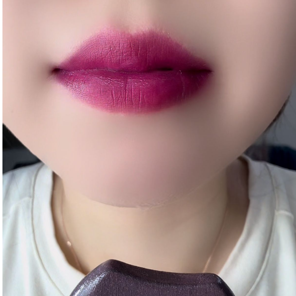 黑珍珠懒人口红玫瑰红不掉色不沾杯防水防油珠光唇膏一珉成妆女