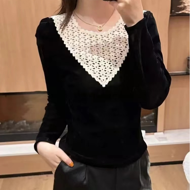 2025早秋时尚气质高端显瘦上衣百搭休闲打底衫T恤设计感小众